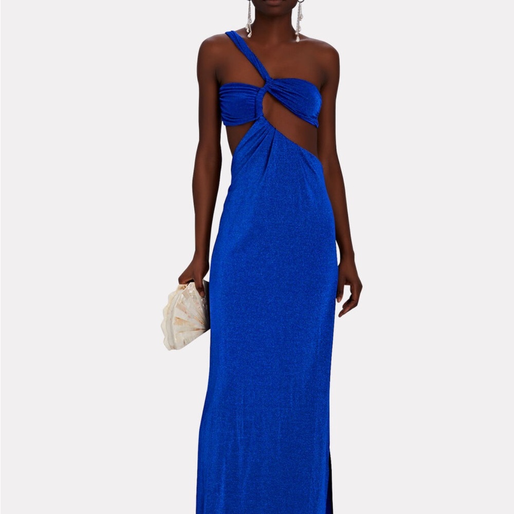 Baobab Noah One Shoulder Maxi Dress Noche Azul